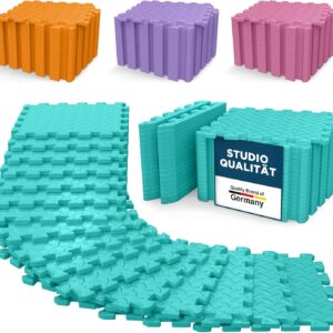 Für immer selbst Fitnessbodenschutzmatte – 1,5 m² Sportmatte für Laufband, Fitnessstudio- und Fitnessgeräte, Schalldämmung für einen optimalen Schutz im Heim -Fitnessstudio als Bodenmatte, nicht rutsch und robust.