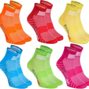 Regenbogensocken – Farbenfrohe Baumwollsportsocken für Männer von Frauen