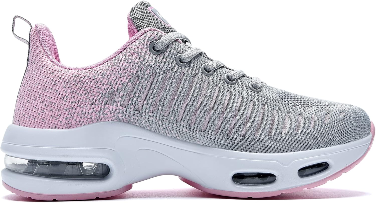 M Magper Air Running Schuhe Frauenbogen unterstützen Sportschuhe mit Luftkissen -Trainern schockdes Tennisschuhe Leichte atmungsaktive Joggingschuhe bequeme Wanderschuhe – Bild 2