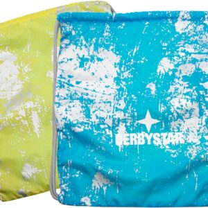 Derbystar -Fitness -Tasche für Jungen aus langlebigem Polyester, Stoffbeutel mit Kordelkordel in Türkis/Gelb, Abmessungen 38 x 46 cm, Türkis/Gelb