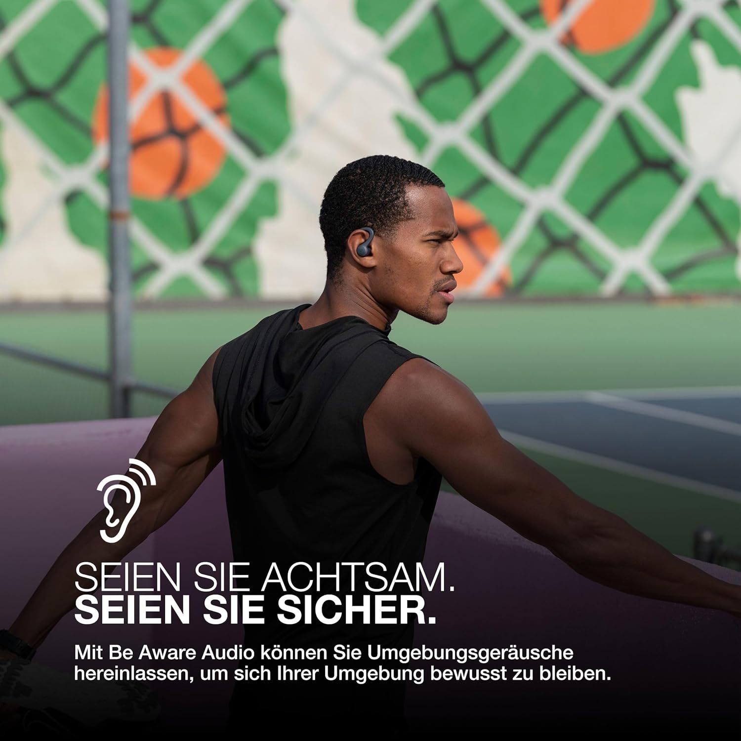 JLAB Go Air Sport+ Bluetooth-Kopfhörer, Sportkopfhörer über 35 Stunden, echte drahtlose In-Ear-Kopfhörer für Läufer, Joggen, IP55-Schweißbeständig, USB-C-Ladungskoffer, Bedenken Sie den Modus, Graphite, Graphite, Graphite, Graphite, Graphite – Bild 8