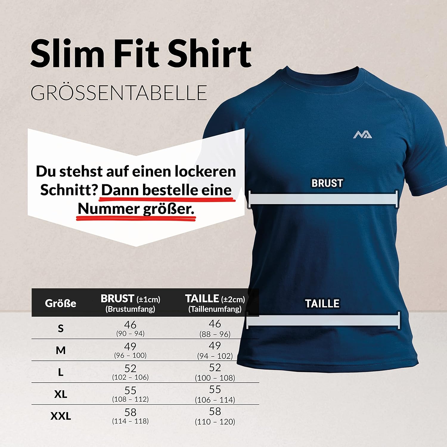 Natural Athlet Herren -Fitness -T -Shirt -Modal - Kurzärärmungshemd für Männer für Fitnessstudio & Training - Schlankes Fit, lang mit Crew -Hals – Bild 4
