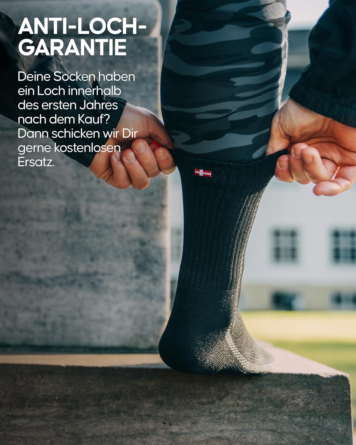 Dänische Ausdauercrew Running Socken (3/5 Paar), Wadenlänge Sportsocken, leichte Komprimierung, atmungsaktiv und gepolstert, Unisex, für Männer und Frauen – Bild 4