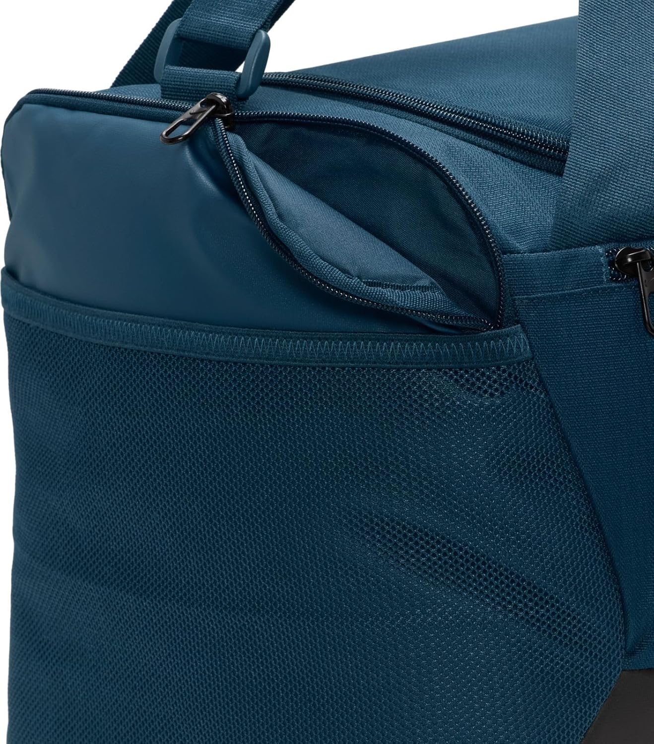 Nike Brasilia DM3976 Trainingsetasche (klein, 41 Liter), Waffenkammer Marine/Schwarz/Picante Rot, Herren -Training – Bild 7