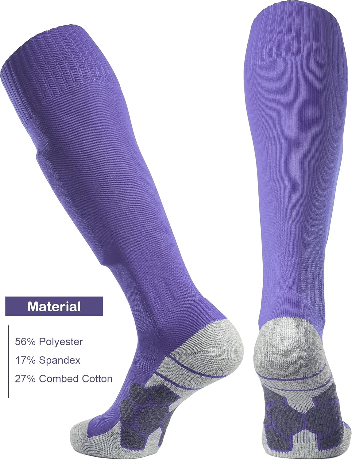 Aptesol knielange Fußballsocken (3/5 Paar) Kinder Jugendliche Erwachsene Lange Sportsocken EU 28-44 Kissen atmungsaktive Fußballtrainingssocken – Bild 3