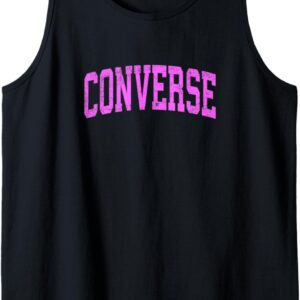 Converse Texas TX Vintage Athletic Sports Pink Design Tank Top, schwarz, s