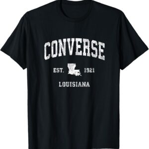 Converse Louisiana La Sports Design Vintage T-Shirt, schwarz