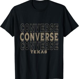 Vintage Converse Texas T-Shirt, schwarz