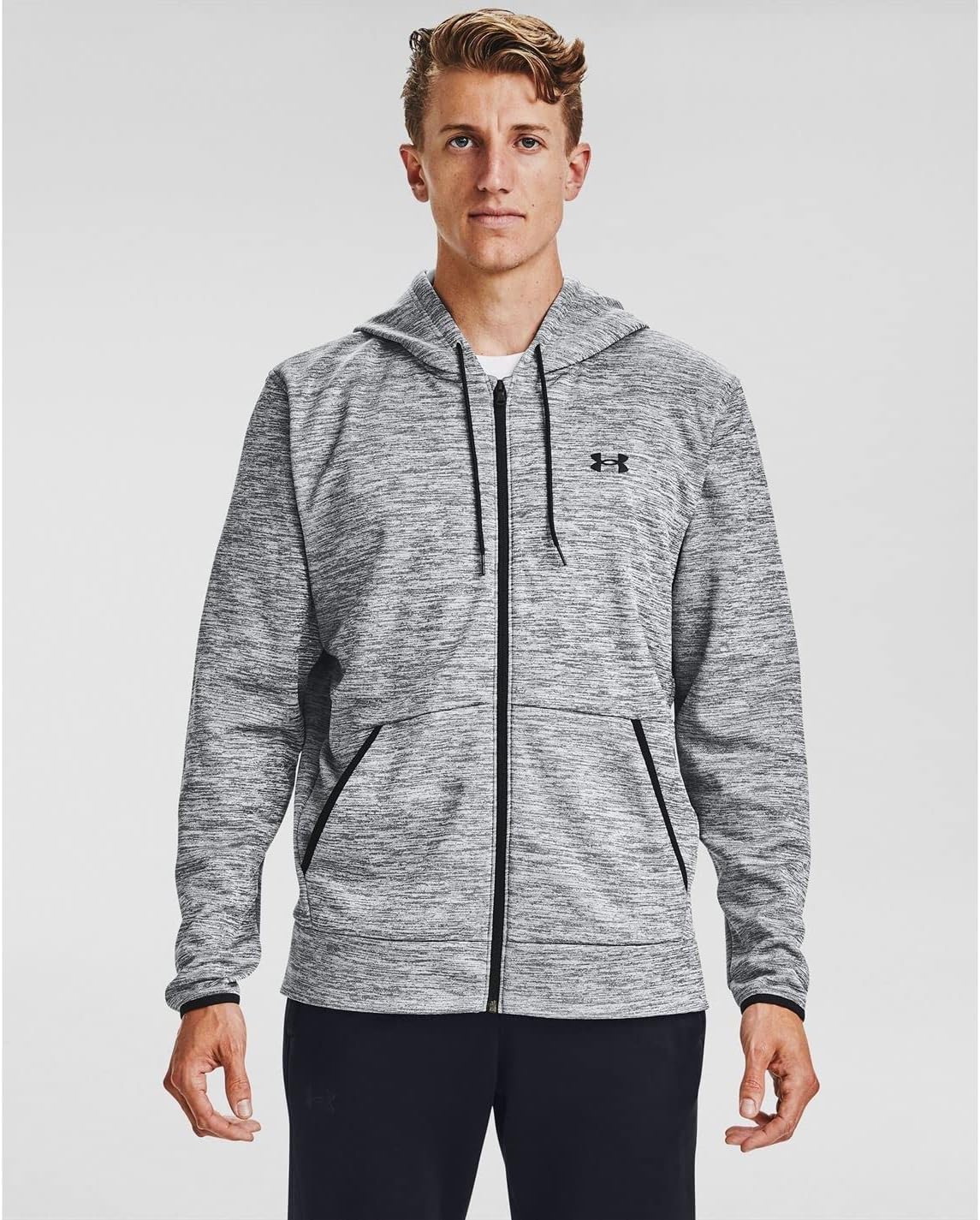 Under Armour Herren Rüstung Fleece Fz Hoodie Sweatshirt, Grey, s – Bild 2