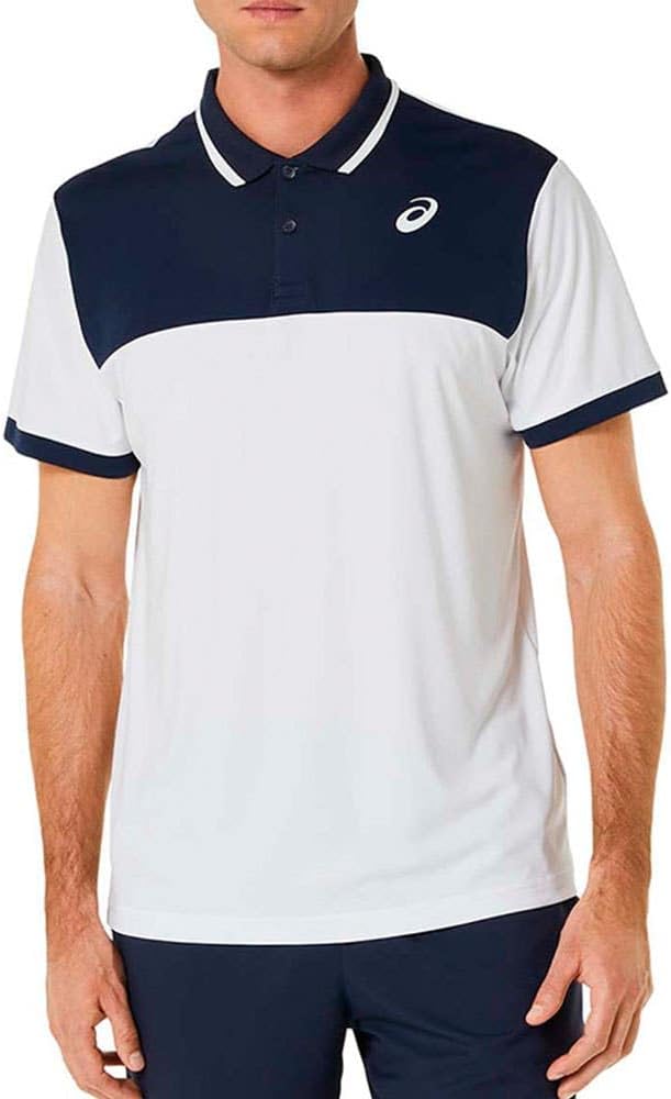 ASICS Court 2041A256 Herren -Polo -Hemd, weiß