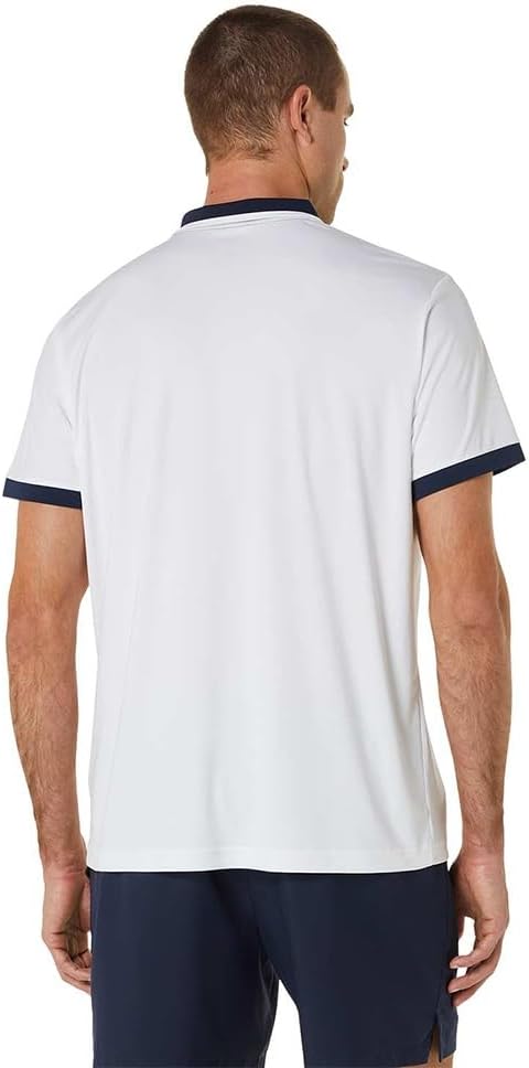 ASICS Court 2041A256 Herren -Polo -Hemd, weiß – Bild 3