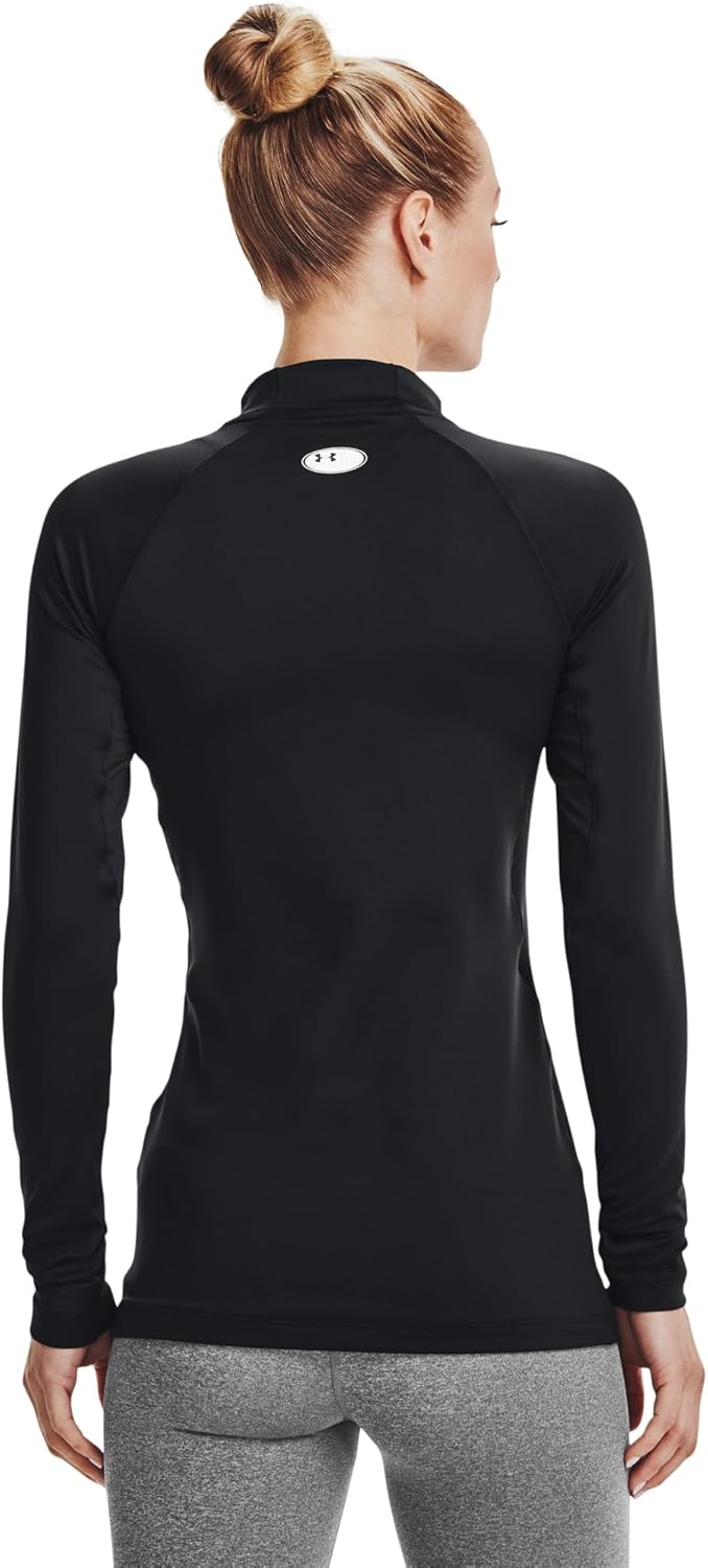 Under Armour Damen Ua Authentics Mockneck warmes Polo-Sportshirt für Frauen, Funktionsshirt mit Polokragen und Anti-Geruchs-Technologie (1er Pack) – Bild 3