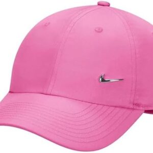 Nike Unisex Kinder Drifit Club Unstrukturiertes Metall Swoosh Cap, Magic Flamingo, One Size, Magic Flamingo, Einheitsgröße