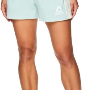 Reebok Damen 3,5 „Innenverteidiger Rennen entspannende Reise Farbe Block Französische Terry Shorts mit Taschen, Harbor Grey, XX-Large, Grau