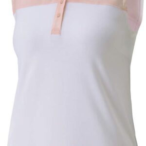 Puma Frauen Golf Frauen 2020 Krawattenfarbstoff blockiert ärmellose Polo -Polo -Hemd, L.