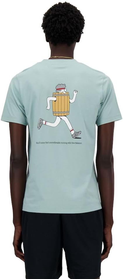 New Balance Herren Sport Essentials Barrel Runner T-Shirt Shirt – Bild 3