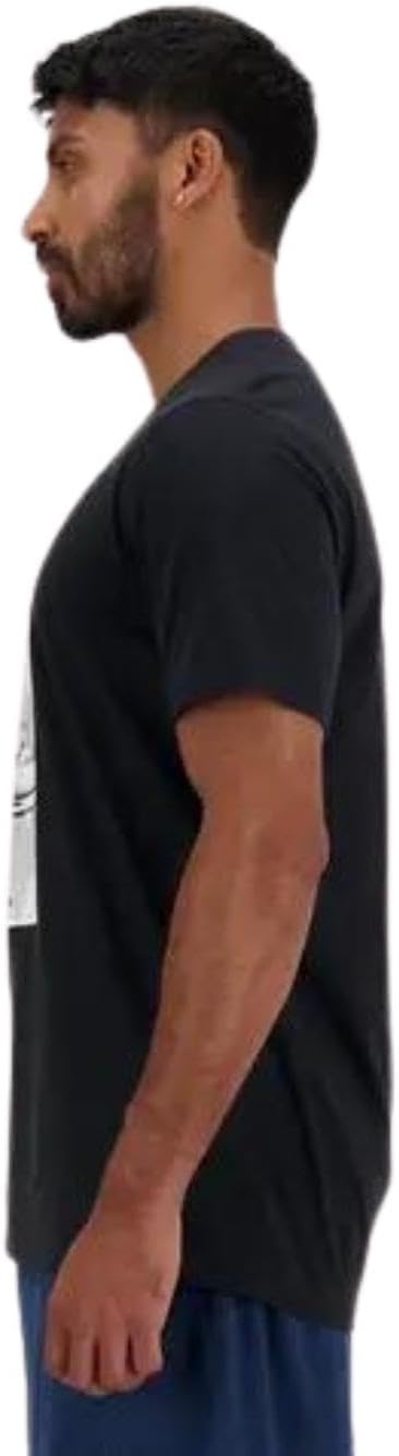 Neues Gleichgewicht Herren-Essentials Kurzarm T-Shirt Schwarz schwarz – Bild 3