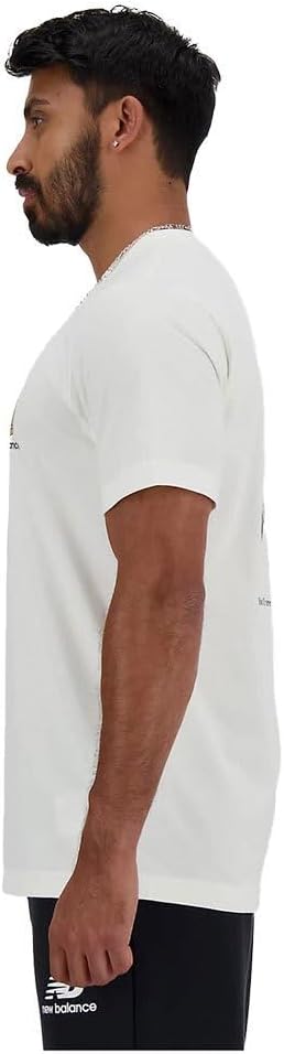 New Balance Sport Essentials Herren Barrel T-Shirt Weiß – Bild 3