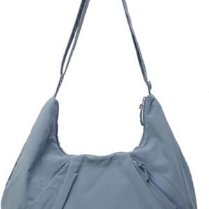 Cunggi Umhängetasche Frauen Nylon Weich -Hobo -Tasche, große Umhängetasche, Messengerbeutel, Einkaufstasche Handtasche mit verstellbarem Riemen