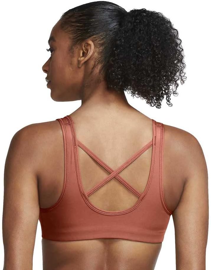 Nike dri fit Swoosh Ikon Clash Medium Support Riemchen Sport Bra XS, Brown – Bild 2