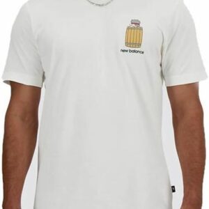 New Balance Sport Essentials Herren Barrel T-Shirt Weiß