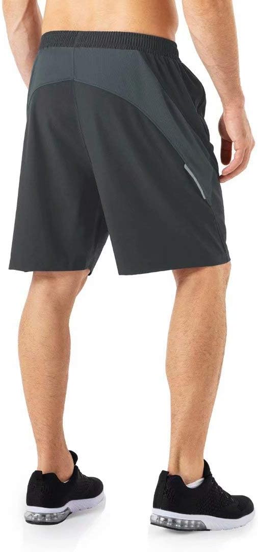 Herrensportshorts, schnell trocknend, leicht, mit Reißverschluss in Tasche – Bild 3