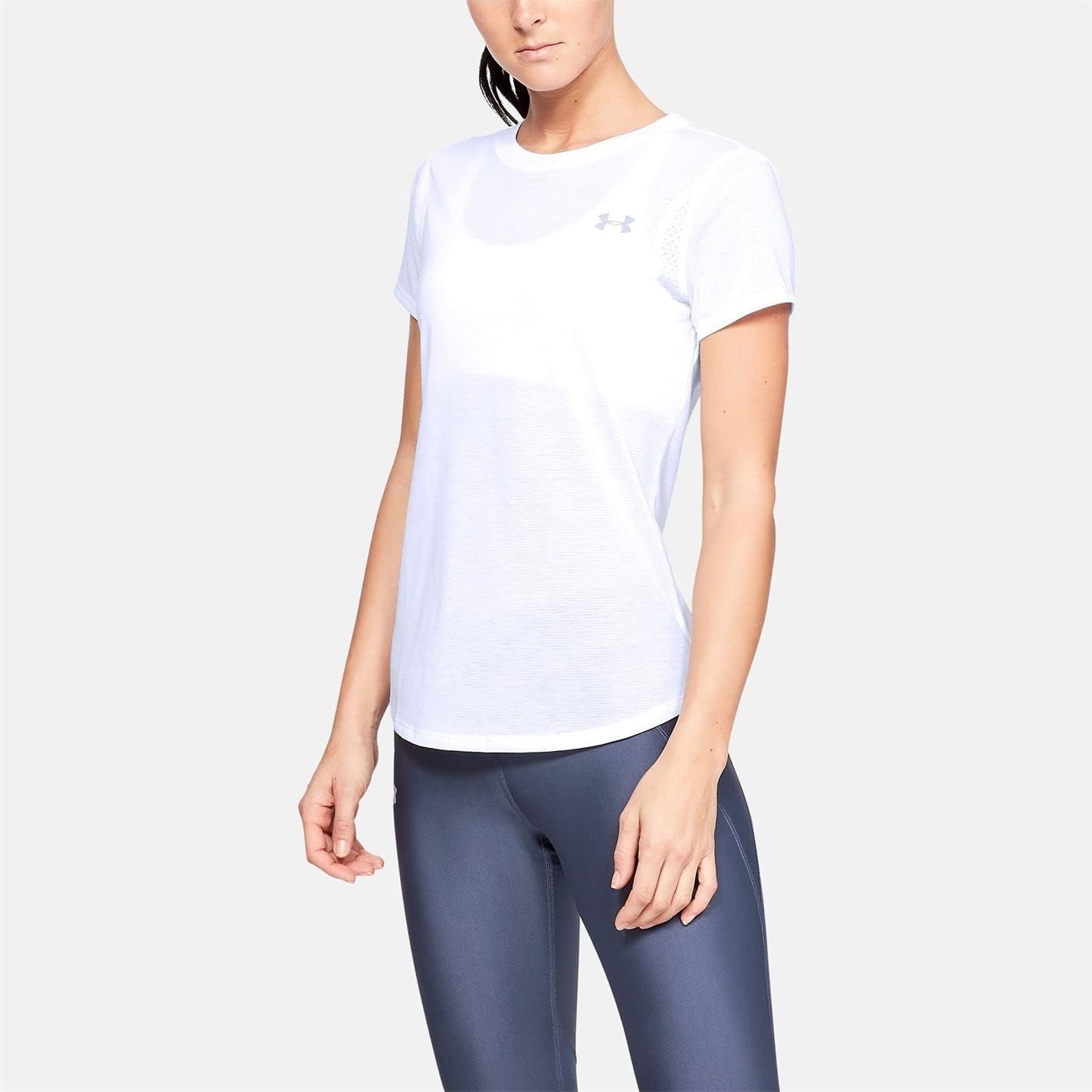 Under Armour Damen UA Streaker 2.0 Atmungsaktives T -Shirt für Frauen Kurzarm Running Hemd Slim Fit – Bild 2