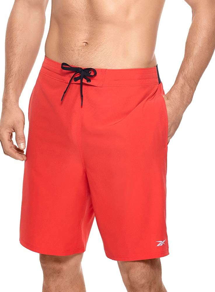 Reebok Mens Badebode 9 "Jacquard E-Board UPF 50 Draw String Schwimmstämme Schwimmstämme – Bild 6