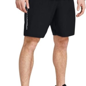 Under Armour Herren gewebte Wordmark -Shorts, schwarz