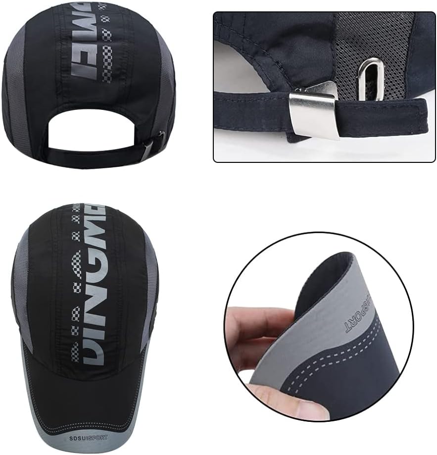 Packung mit 2 Baseballkappen, Männern und Frauen, Baseballkappe im Freien, einstellbarer Hut, Unisex -Baseballkappe, Spitzenkappe für Männer und Frauen, einstellbar, für Frauen, Männer, Outdoor, Sport und Reisen – Bild 3