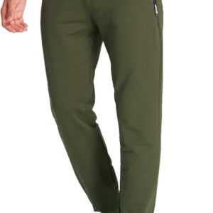 Jogging Bottoms, Herren -Sporthosen, Trainingshosen, Herren -Baumwoll -Fitness mit Reißverschlüssen