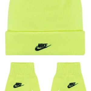 Nike Kids Club Set Mütze 4-7 Jahre, Neongelb, Neongelb