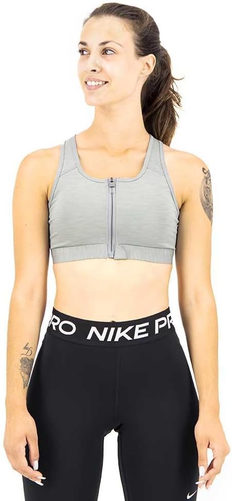 Nike Swoosh Frauen Medium Support Reißverschluss Sport BH