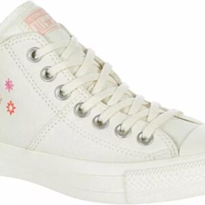 Converse Chuck Taylor All Star Madison Mid Top Canvas Sneaker – Schnürstil – Egret/Pink Solstice