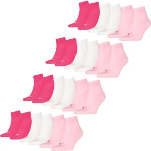 Puma Unisex Plain Recycled Cotton Quarter Socken (Packung von 3)