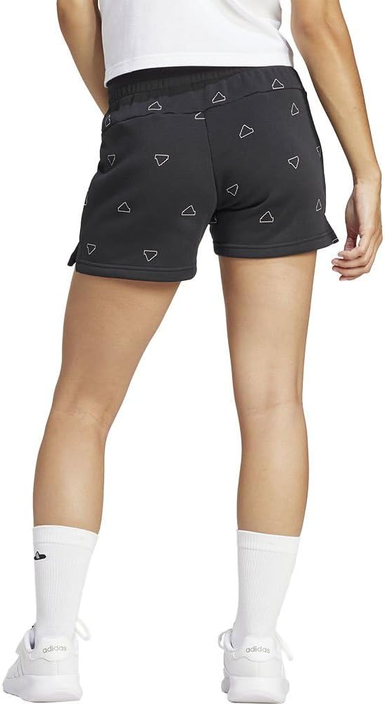 adidas Frauenmonogramm Fleece Fleece Grafikshorts lässig – Bild 2