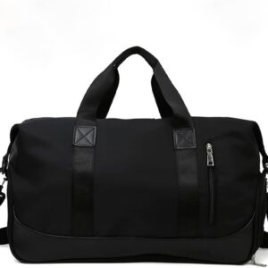 Yentake Sports Bag & Reisetasche für Männer und Frauen, Fitness -Tasche mit Schuhfach und feuchter Fach, Reisetasche, Handgepäck, Schwimmbeutel, Fitness -Tasche, Umhängetasche, Weekender für Reisen, Schwarz,