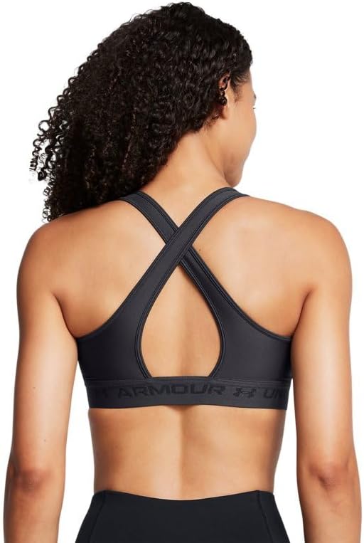 Under Armour Women's Crossback Mid Heather Sports BH (Packung von 1) – Bild 2