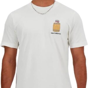 New Balance Sport Essentials Herren Barrel T-Shirt Weiß