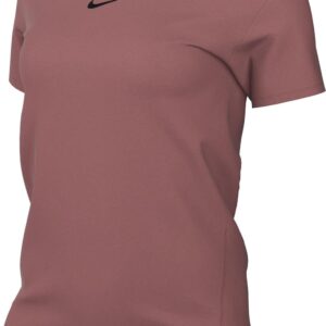 Nike Women’s One Classic Drifit Kurzschlärmendes T-Shirt, Canyon Pink/Schwarz, m