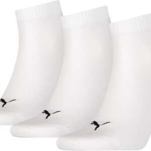 Puma Plain 3p Viertel Socke, Weiß, 39-42