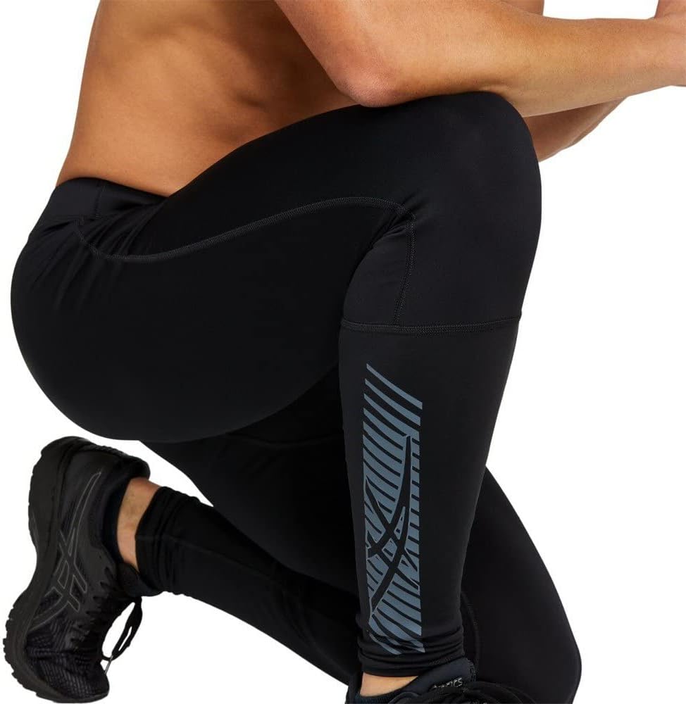 Asics Icon Performance Herren -Strumpfhosen Schwarz/Träger grau Größe – Bild 4