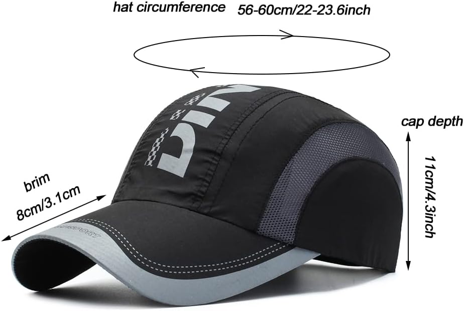 Packung mit 2 Baseballkappen, Männern und Frauen, Baseballkappe im Freien, einstellbarer Hut, Unisex -Baseballkappe, Spitzenkappe für Männer und Frauen, einstellbar, für Frauen, Männer, Outdoor, Sport und Reisen – Bild 2