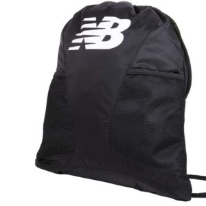 Neues Balance -Logo RCA -Kordelzugbeutel, 4,5 l oder 5 l, Schwarz / Weiß