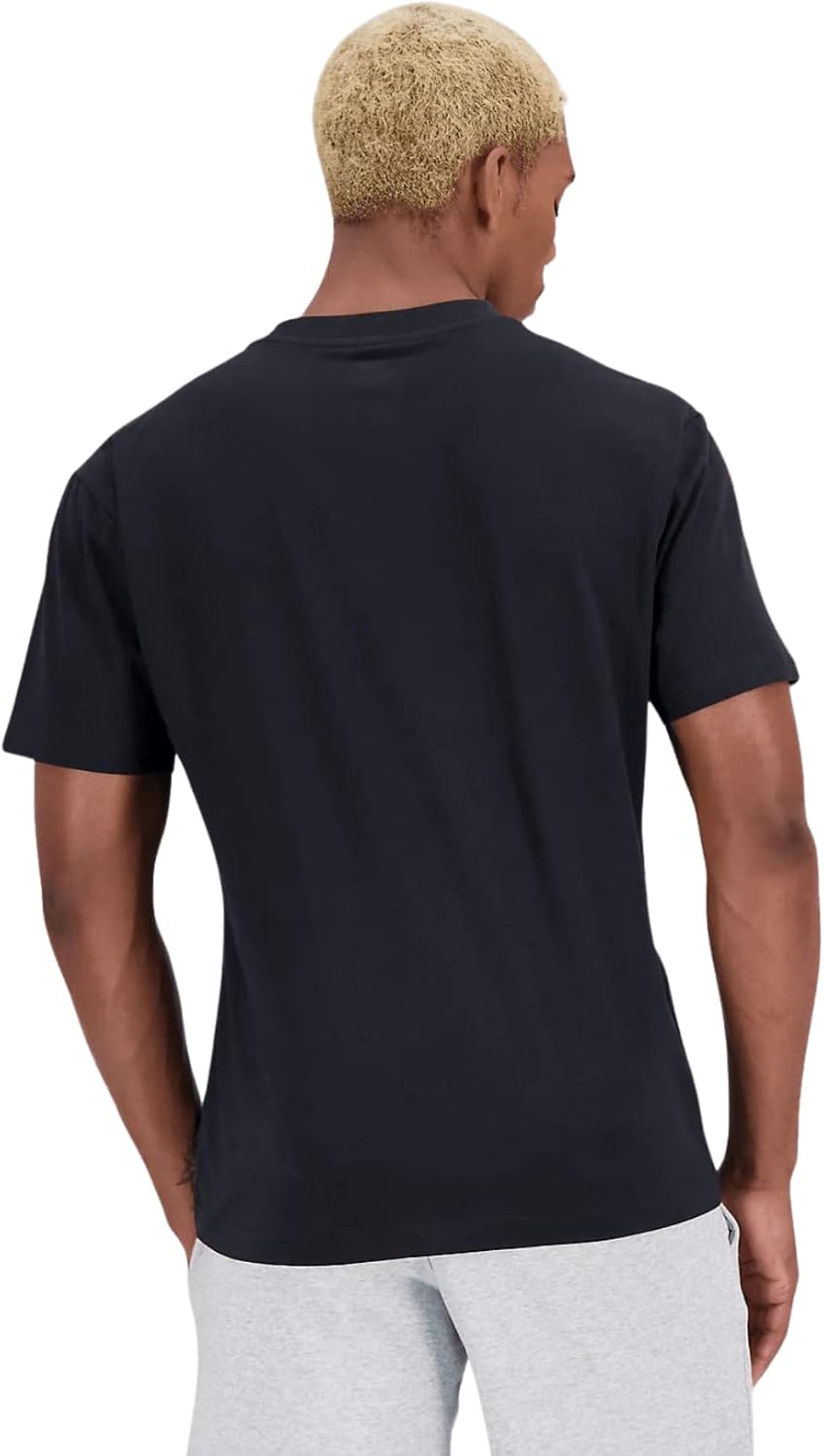 Neues Gleichgewicht Herren T-Shirt Essentials Logo entspannte Schwarz (As3, Alpha, X_L, regulär, regulär), Schwarz, Schwarz – Bild 4