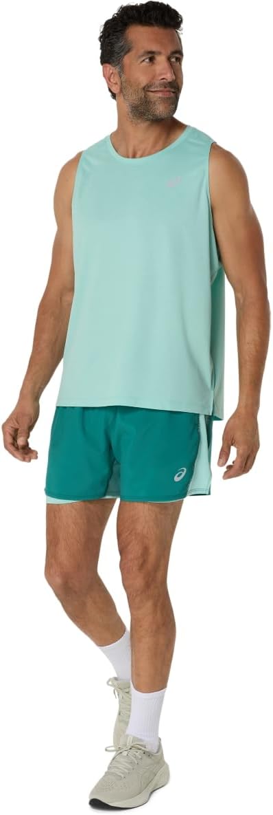 ASICS Herren-Laufbekleidung, silberfarben – Bild 5