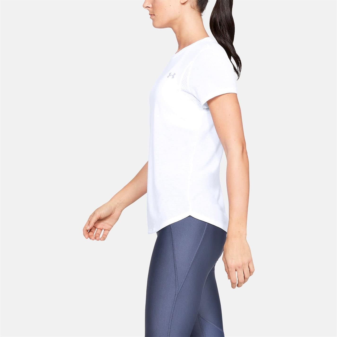 Under Armour Damen UA Streaker 2.0 Atmungsaktives T -Shirt für Frauen Kurzarm Running Hemd Slim Fit – Bild 4