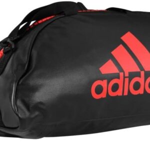 adidas Cabrio Sportsack Schwarz und Orange, Schwarz und Rot, L.
