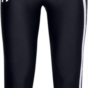 Under Armour Girls ‚Armor Heatgear Novelty Crop Leggings, Schwarz (001) Weiß, Jugend X-Large