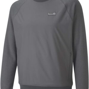 Puma Herren Golf Herren 2020 Runway Crew Sweatshirt Golf Herren 2020 Runway Crew Ruhige Lampenschirm in Heather, klein, klein